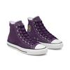 Converse Chuck Taylor All Star Skate Pro Hi Suede Versatile Comfortable Casual Lightweight High-Top Canvas Shoes Unisex Sneakers White Purple 166021C