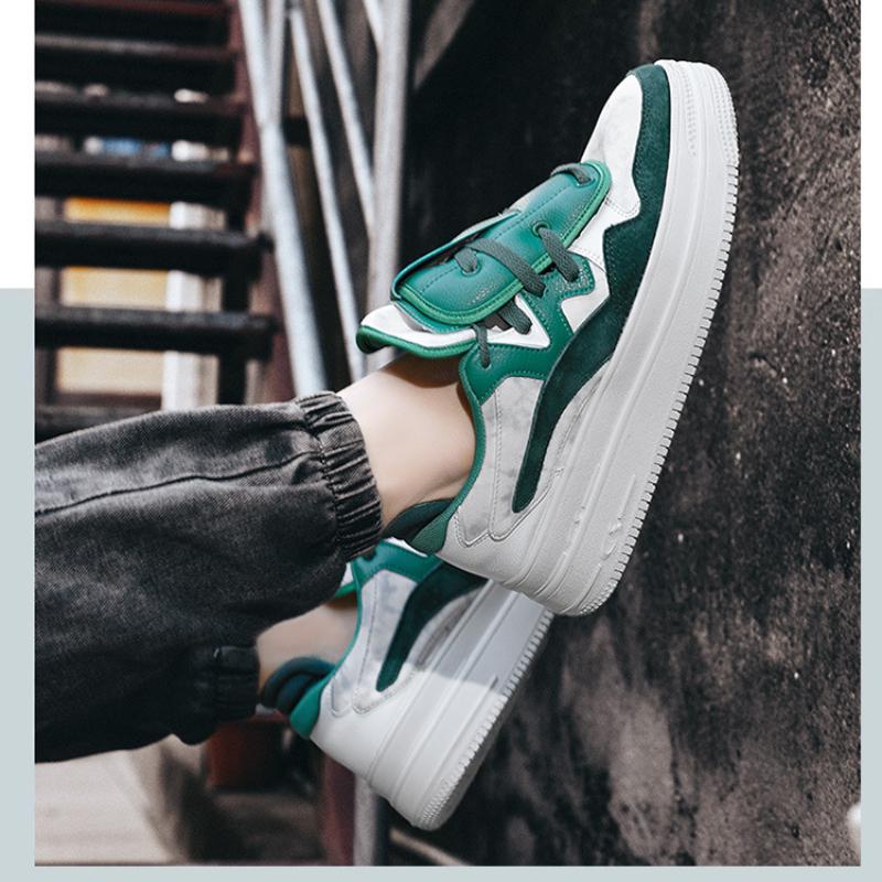 Fashion Autumn Designer New Pattern Casual Shoes Thick Bottom Superior Quality Trendy Shoes Sneakers for Men Zapatos Altos Hombre