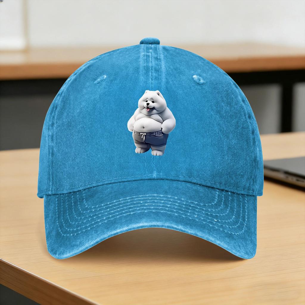 Teddy Bear Playing Badminton Print Casual Baseball Cap For Couple Women Spring for Young Unisex And Women