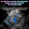 JYD-C68 Motorcycle Helmet Headset Bluetooth 5.4 RGB Light Motorcycle Waterproof Earphone MP3 Music Player Speaker for Moto