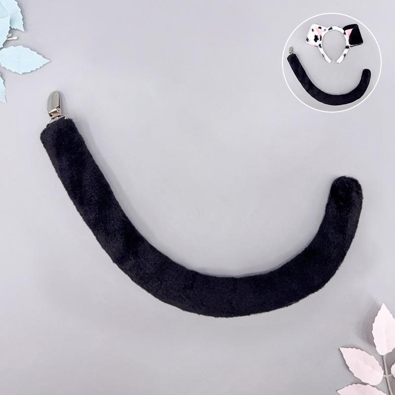 Spotted Dog Ears Headband Spot Plush Simulation Animal Ears Live Comic Show Performance Props Cartoon Headgear Hair Accessories