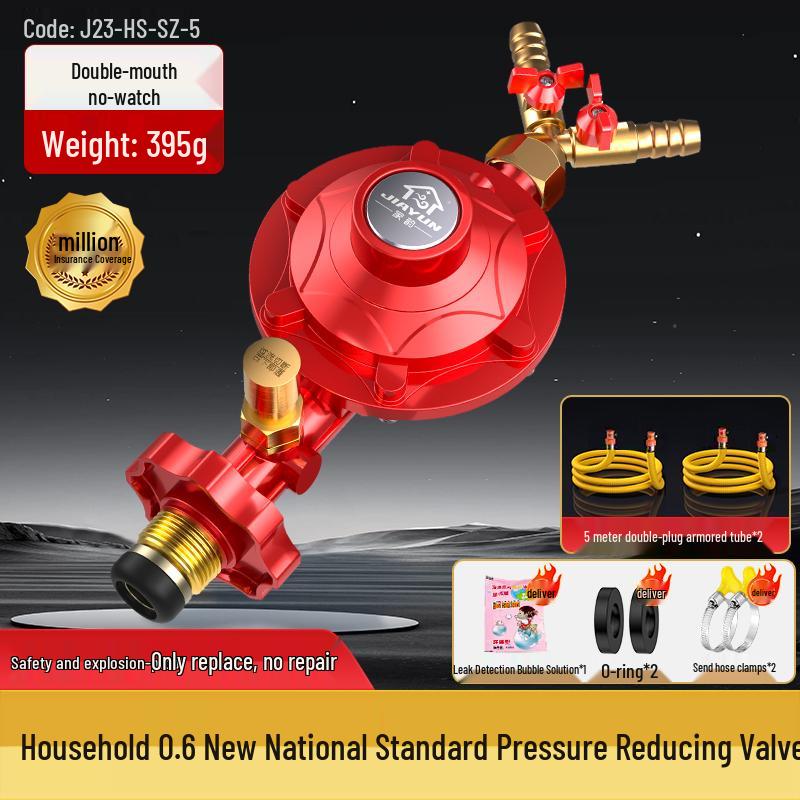 Dual Burner Explosion-Proof Gas Stove with Auto Shut-off Valve for LPG