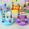 1 Stück bunte Holzachterbahn Lernkreis Spielzeug für Vorschulkinder Perlenlabyrinth Spielzeug Perfektes Geschenk für Kinder