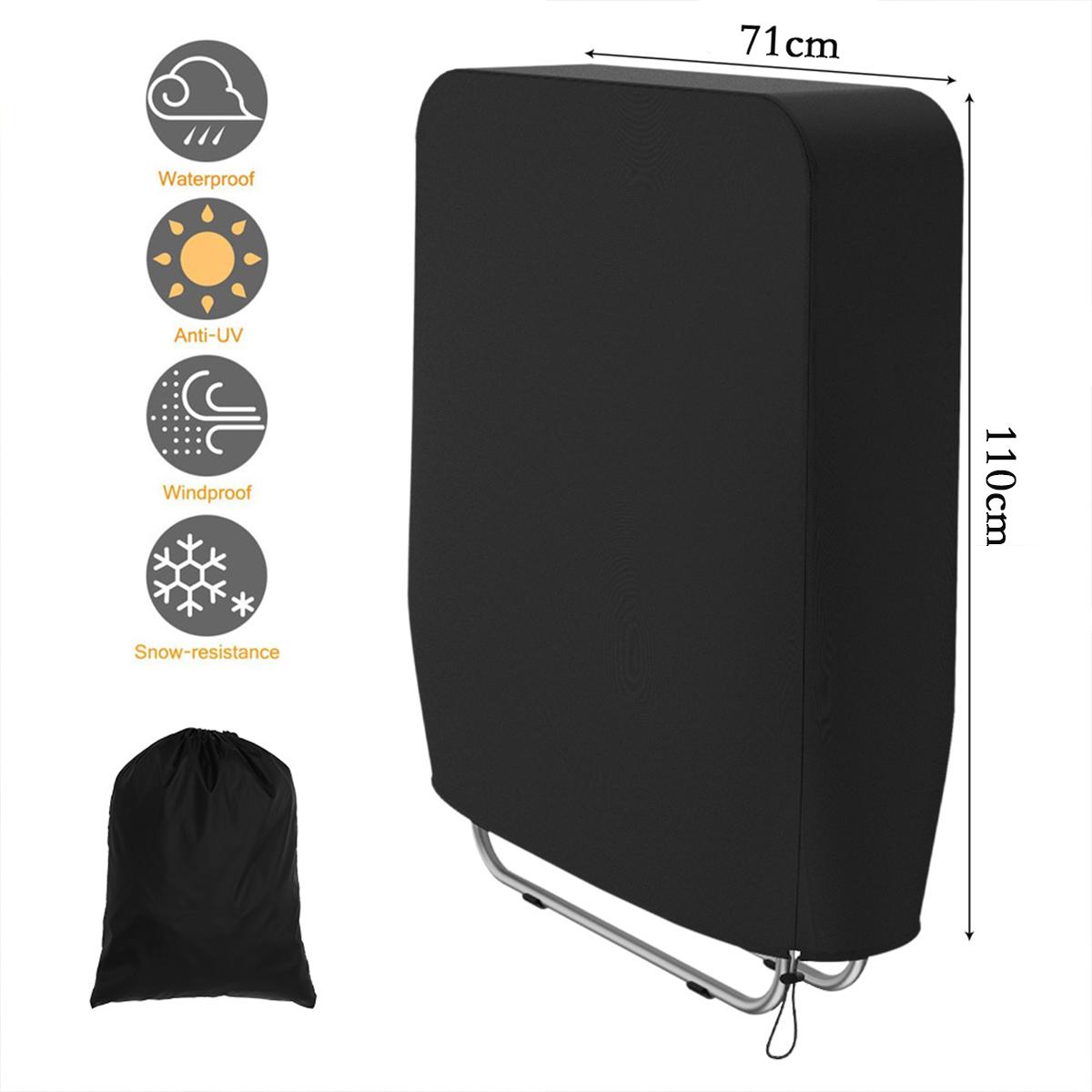 

1/2 шт. Чехол для складных стульев, защитный чехол для мебели, пылезащитный, солнцезащитный, УФ-водонепроницаемый чехол для откидывающегося кресла, пляжных стульев 1Pcs