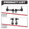 TOPICKSAP 4pcs Front Rear Stabilizer Sway Bar Links Kits for Nissan 350z Infiniti G35 2003 2004 2005 - 2007 2008 2009