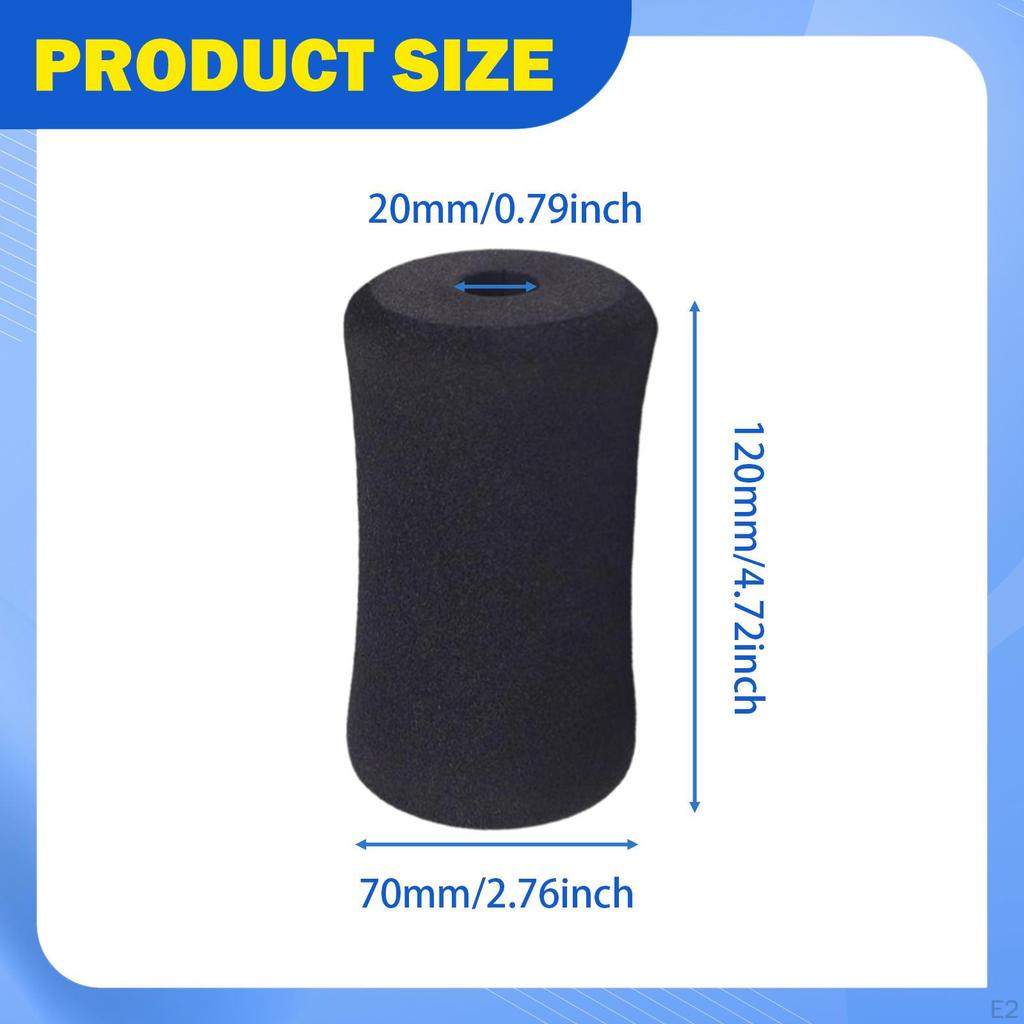 Foam Foot Pad Equipment Part, 20mm Inner Diameter Multipurpose, Easy To Install for Exercise Machine