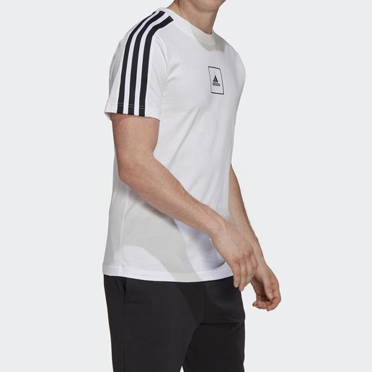 Adidas 3-Stripes Tape Tee Men Tops White FL3605