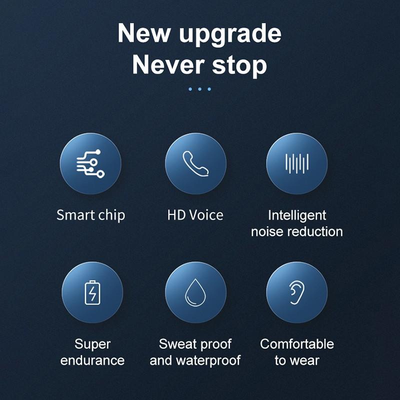 Bezdrátová sluchátka Bluetooth Sluchátka do uší s dlouhým pohotovostním režimem Business Headset s potlačením hluku Sluchátka pro řidiče