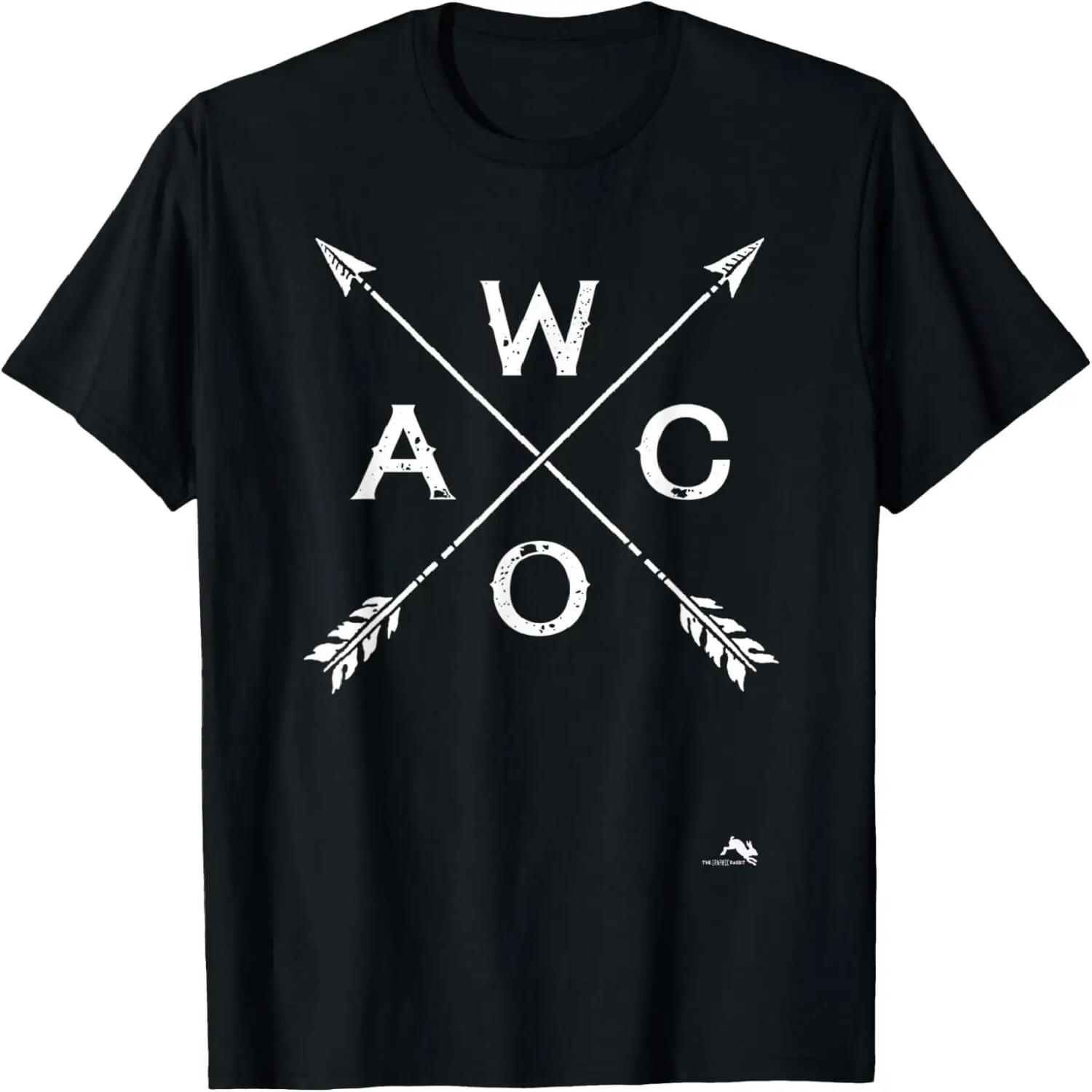 Waco Texas with Crossed Arrows T-Shirt S чёрный