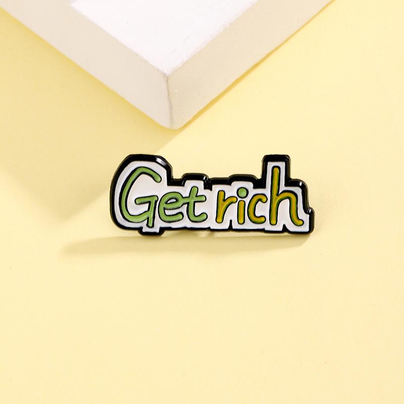 Kreative Schatzbeutel-Anstecknadeln mit Goldbarren-, Banknoten- und Geldautomaten-Designs