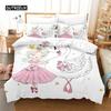 Cartoon Girl Bedding Set Duvet Cover Set 3d Bedding Digital Printing Bed Linen Queen Size Bed Set  Fashion Design