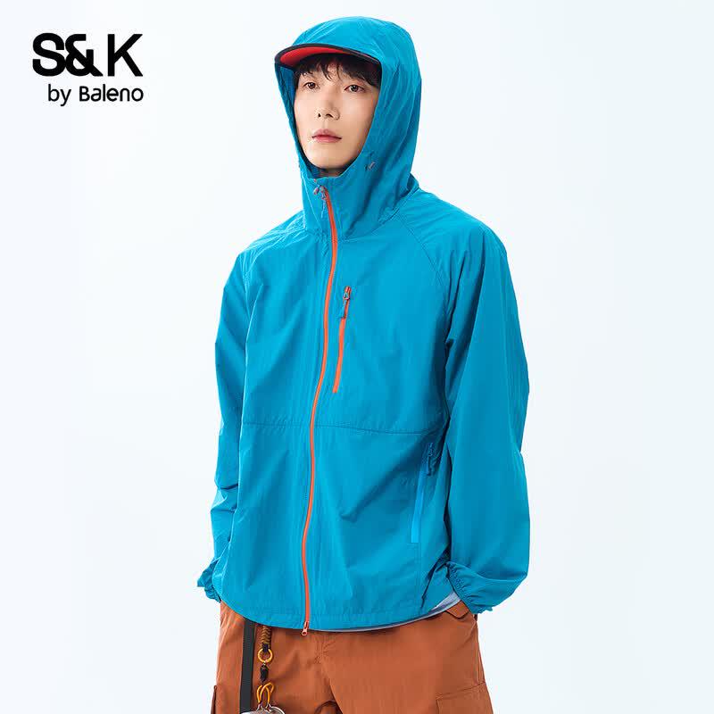 Baleno Men's S&K Lightweight Ice Silk Sun Protection Hooded Jacket