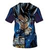 Stylish Men 3d T-shirts With Dragon Ball Z Fighting Super Saiyan Vegeta Print