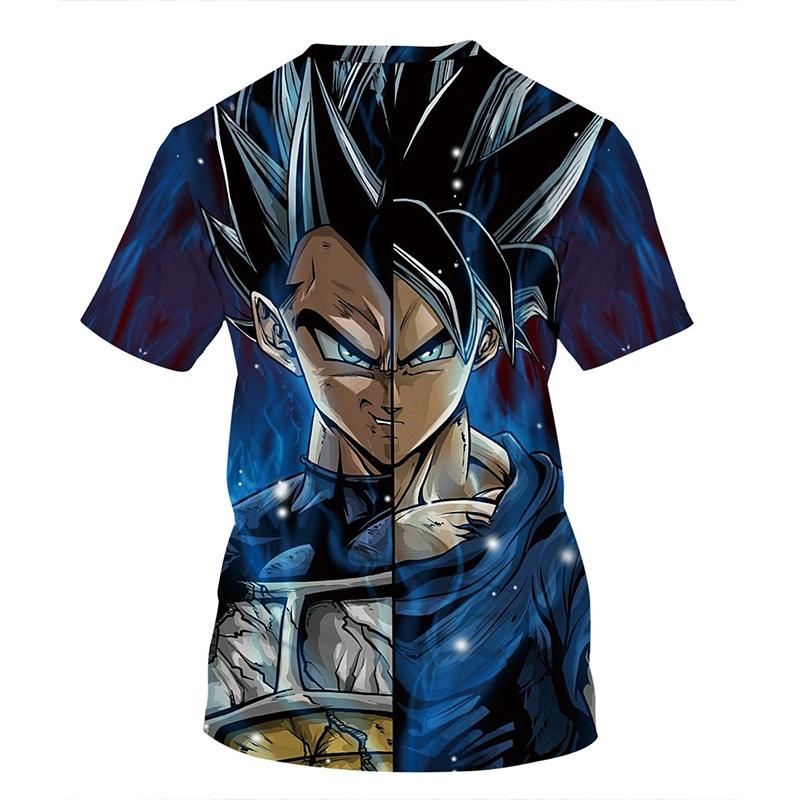 Stylish Men 3d T-shirts With Dragon Ball Z Fighting Super Saiyan Vegeta Print