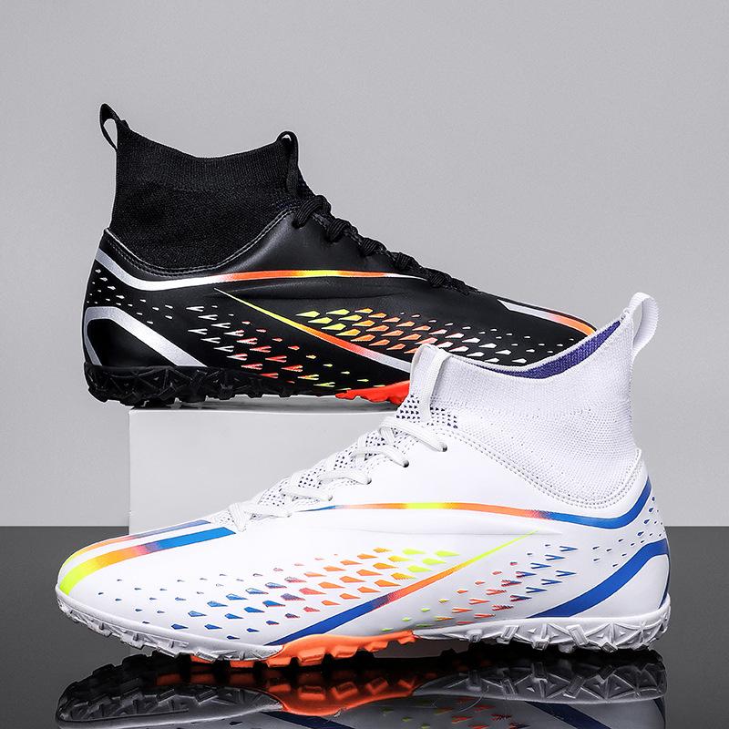 White Kids Football Boots TG/FG Soccer Field Shoes    Teen-agers Sport Sneaker Training Male Outdoor 2025 Futsal for Kids
