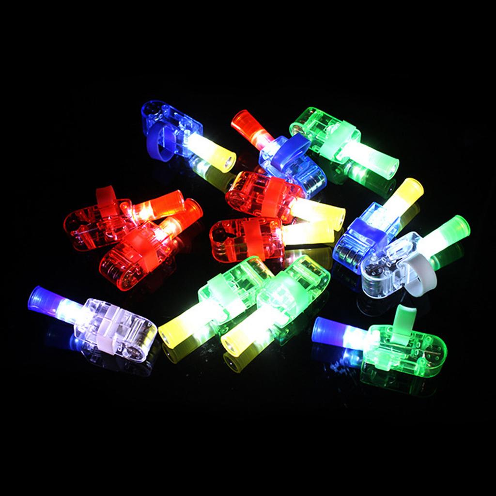 Luminous Finger Projector Wearable Finger Ring Light Kids Christmas Ring Costume Props LED Shadow Toy Giftbag Stuffings