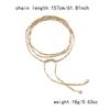 Luxury Aesthetic Hip Hop Irregular CCB Pearl Strand Necklace Fashion Y-Shaped Round Tassel Choker