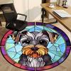 1pc Stained Glass Dog Chair Carpet for Office Non-Slip Mat for Office - Decorative Floor Mat  Yy251030270