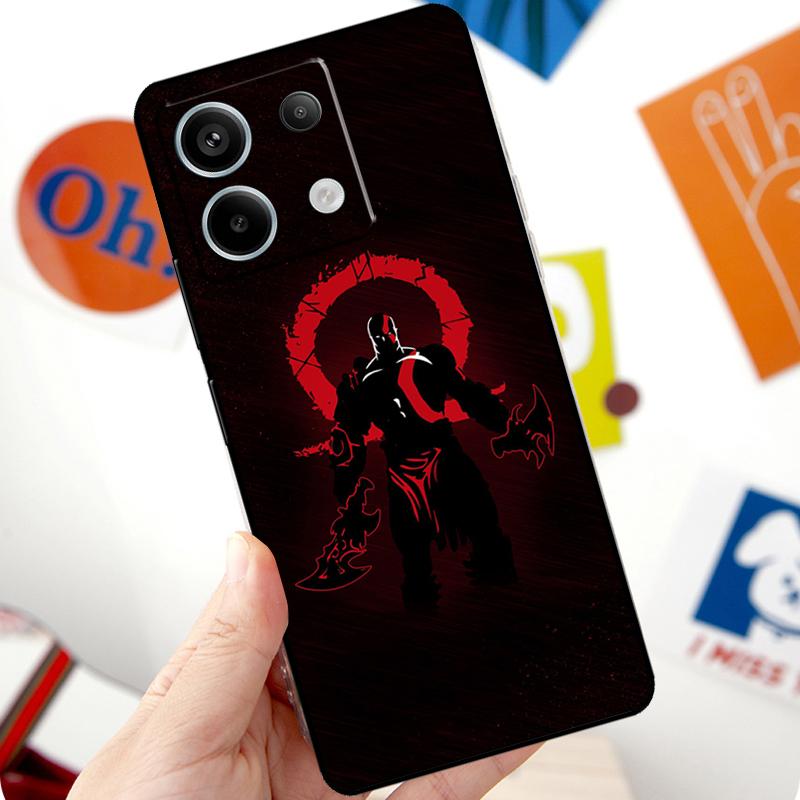 God of War Funda For Xiaomi Redmi Note 14 Pro 10 11 12 13 Pro 11S 12S Case For Redmi 15 14C 12C 10C 13C