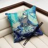 Genshin Impact Neuvillette Throw Pillow Case Sham 45X45Cm 35X35Cm Square Home Pillowcase Cushion Cover