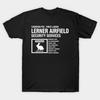 Men Black Print T-shirt Lerner Airfield Security Services No-Cut Transfer Paper Print Cotton Tshirt