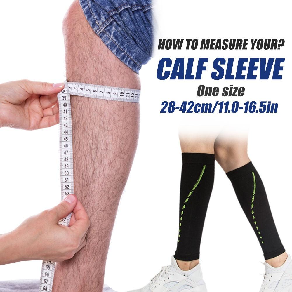 1Pair Calf Compression Sleeve Men Women Running Leg Compression Socks for Shin Splint Relieve Calf Pain, Swelling,Varicose Veins