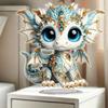 Sapphire Dragon Decor: Elegant Ornament for Home or Office Display and Holiday Gifts