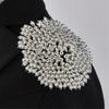 Premium Imitation Pearls Embellished Shoulder Pads Comfort for Business Event Weddings Uniforms