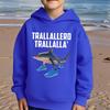 Italian Brainrot Kids Hoodie Funny Cartoon Graphic Thin Sweatshirts Tung Tungtung Sahur Casual Long Sleeve Tops Boy Girl Clothes