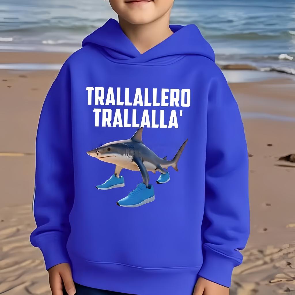 Italian Brainrot Kids Hoodie Funny Cartoon Graphic Thin Sweatshirts Tung Tungtung Sahur Casual Long Sleeve Tops Boy Girl Clothes