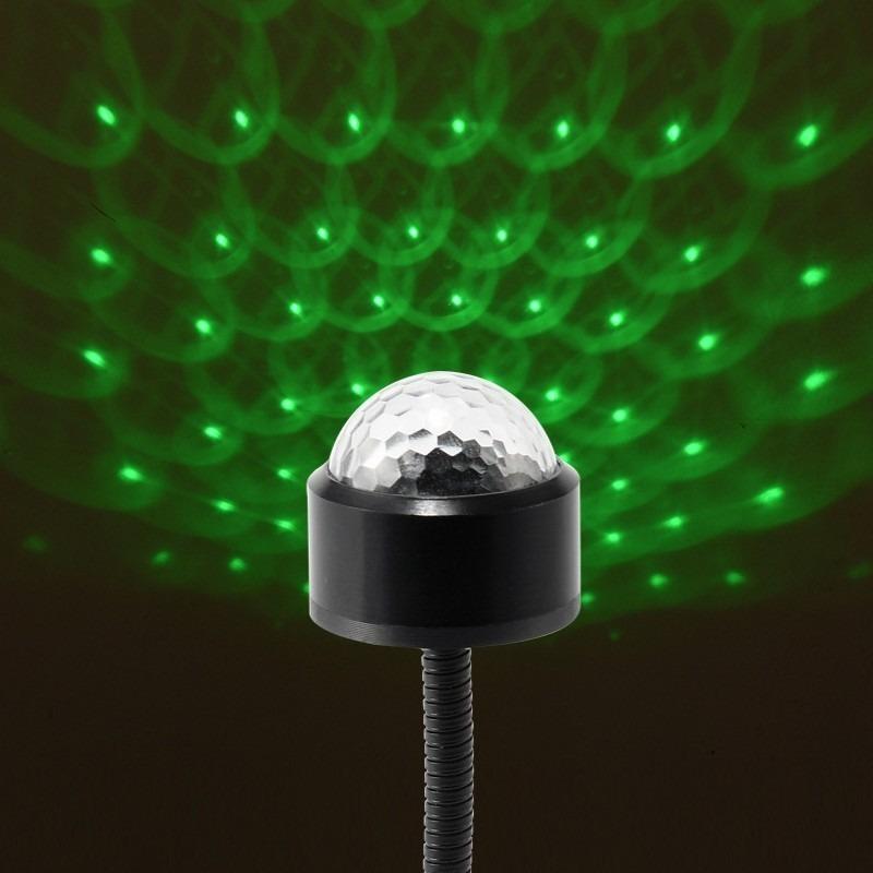 USB Magická koule Světlo s projekcí hvězdné oblohy Zajímavé USB světlo na střechu auta Rotující diskokoule DJ Party Světlo RGB LED jevištní světlo