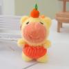 Capybara Persimmon Plush Keychain Animal Stuffed Doll Toy Decoration Gift Kids