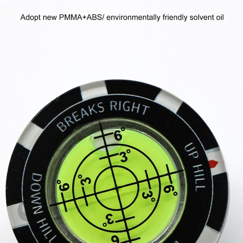 Bubble Levels Golfball Marker Golfs Putting Aid Round Bubble Levels High Precision Reader Golfs Accessory for Men Women