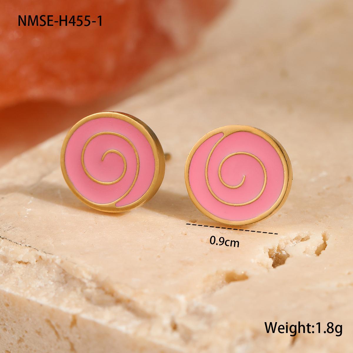 GEMCHIC Women s Cute Cartoon Food Stud Earrings Stainless Steel Enamel Fruit Cake Heart Flower Jewelry