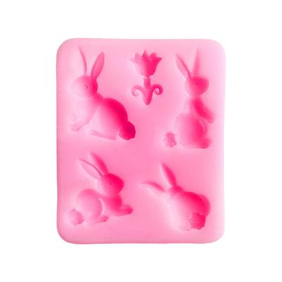 Hasenform Silikonformen Tierkerzenformen Kuchenformen Handgemachte Epoxidharzformen Gipsformen zur Kerzenherstellung