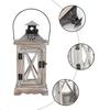 Candle Decorative Lantern Vintage Hanging Lantern Metal Candle Holder for Patio Front Porch Party Decoration
