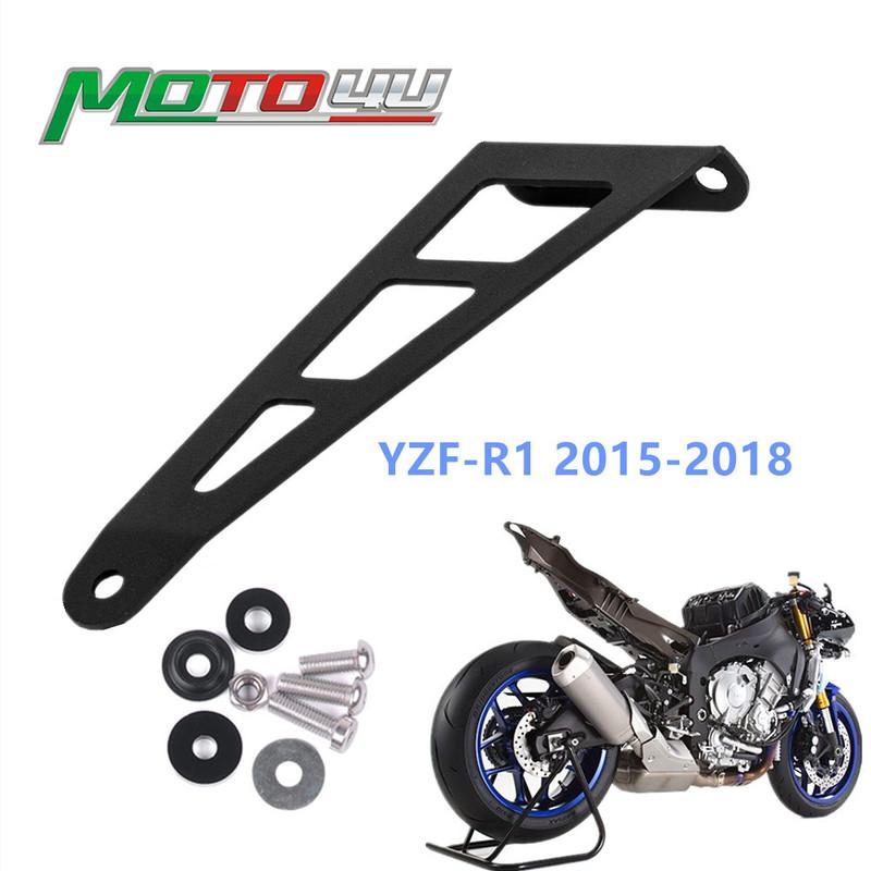 Motorcycle Iron Exhaust Hanger Bracket Muffler Exhaust Hanger Holder Modification Exhaust Pipe For Yamaha R1 2015 2016 2017 2018