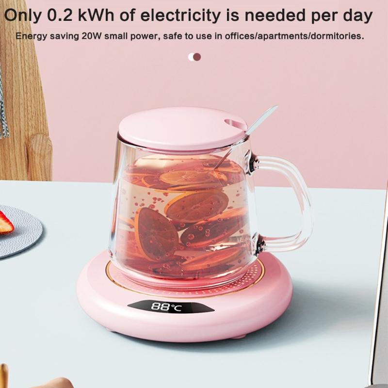 Small Coffee Warmer Coaster USB Powered Beverage Warmer Pad Warming Plate Heating Cup Pad Suitable for Hot Beverages