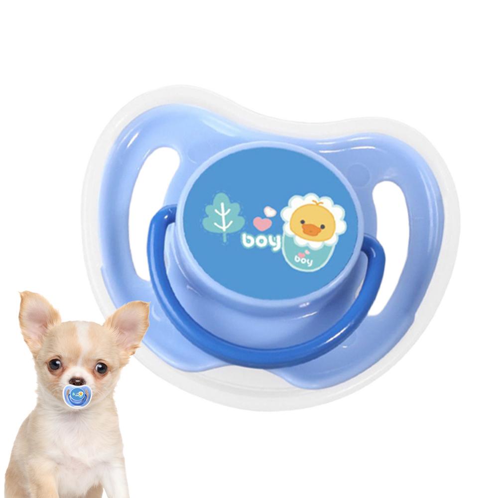 

Dog Pacifier Chew Toy Silicone Puppy Bite Training Toys Portable Dog Chewing Toys Puppy Bite Training Toys For Small Dogs And синій
