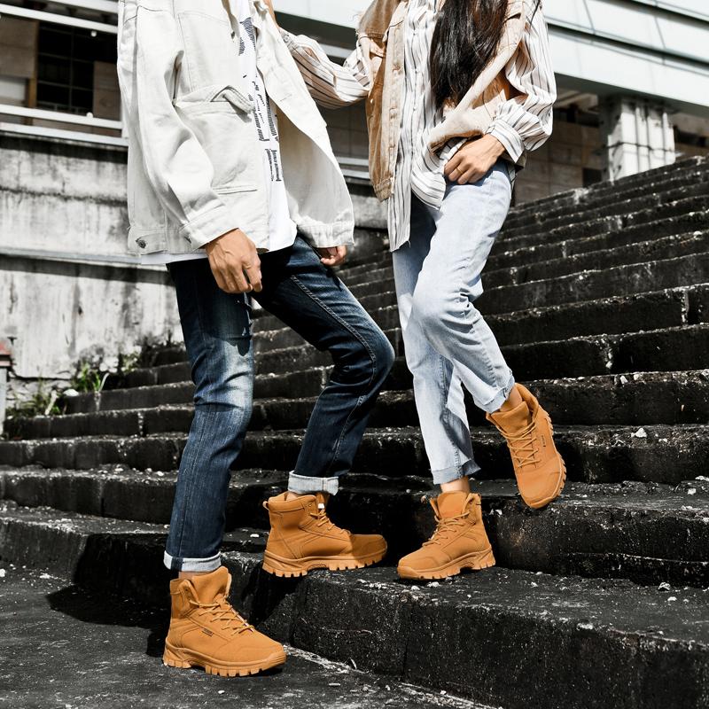 TUINANLE Hochwertige Wanderschuhe Wüste Herren Outdoor Wanderschuhe Leichtgewichtige Herren Damen High Top Sneaker Große Größe