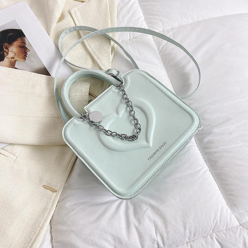 

Simple trend shoulder bag small square bag 2025 spring new fashion portable messenger bag this year popular bag women синий
