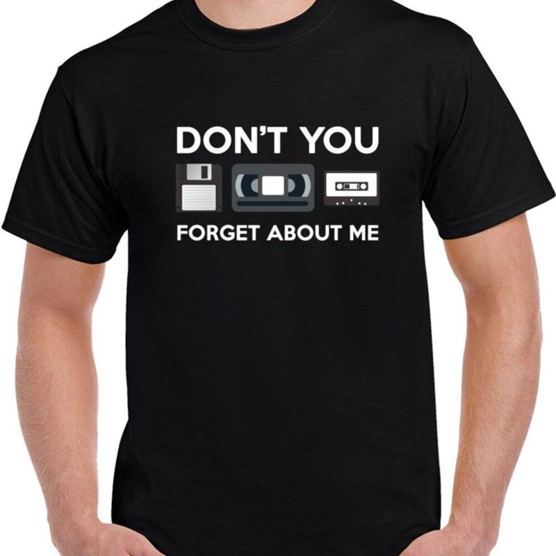 Don t You Forget About Me Tapes Floppy Disk Funny Retro Fan 80s 90s T Shirt S разноцветный