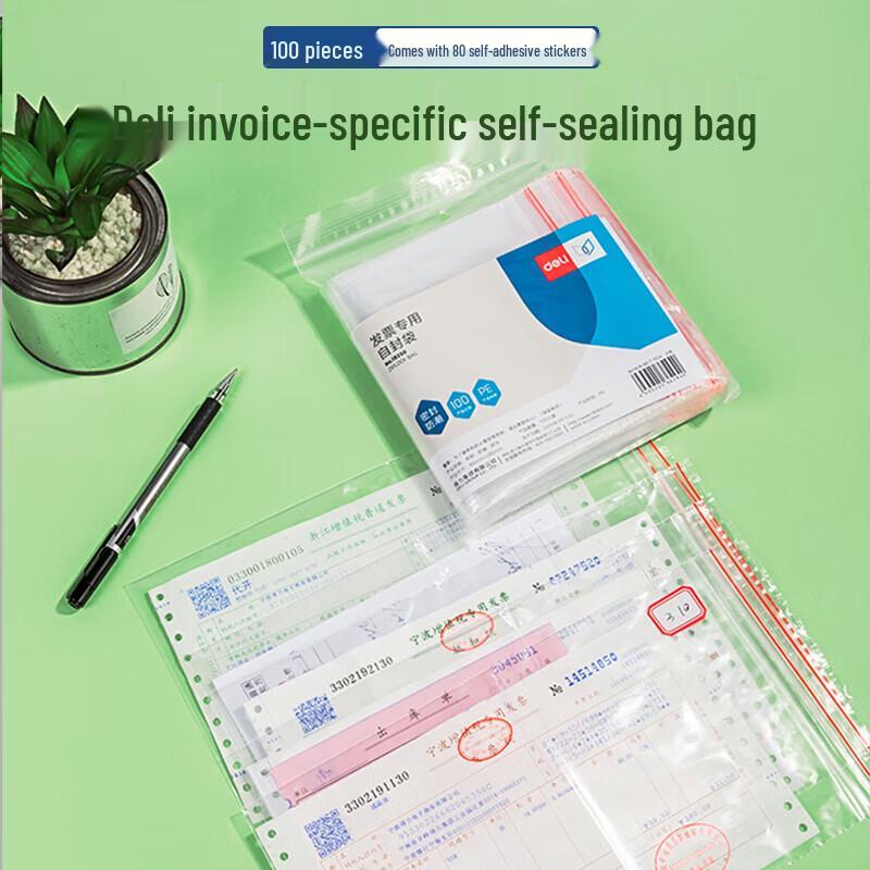 

Deli Invoice Self-Sealing Bags