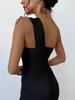 Luxury Ruched One-Shoulder Women's Swimsuit - Sexy and Stylish Swimwear