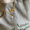 316L stainless steel simple heart charm chain necklace Fashion high  party gift