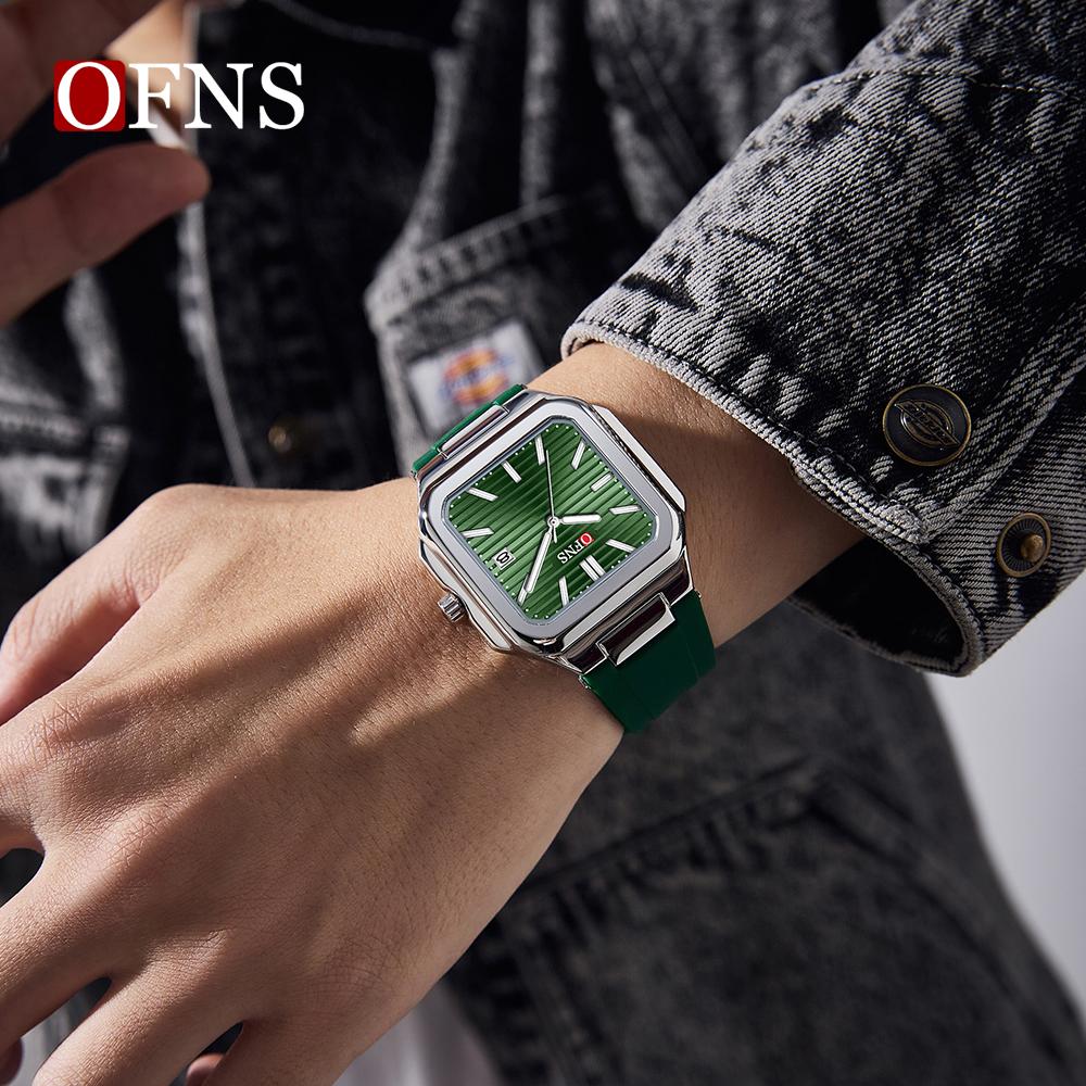 Luxury Square Fashion Man Wristwatch Waterproof Luminous Date Quartz Men's Watches Stainless Steel Men Watch Reloj