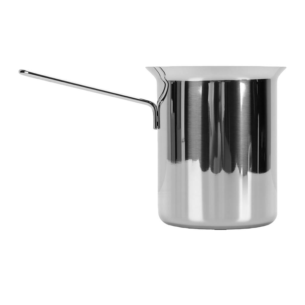 24,69 oz Edelstahl Milchkännchen Herdplatten Soßenwärmer Türkische Kaffeekanne zum Schmelzen von Milch, Butter, Schokolade
