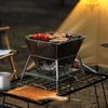 ZISIZ Outdoor Square Fire Pit & BBQ Grill