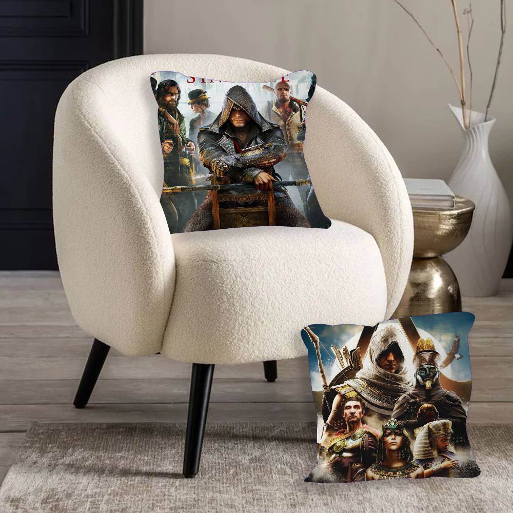 Game AssassinES S Creed Personalized Pillow Cover Kids Bedroom Wild Party Decor Pillowcase kid Birthday shower Gift