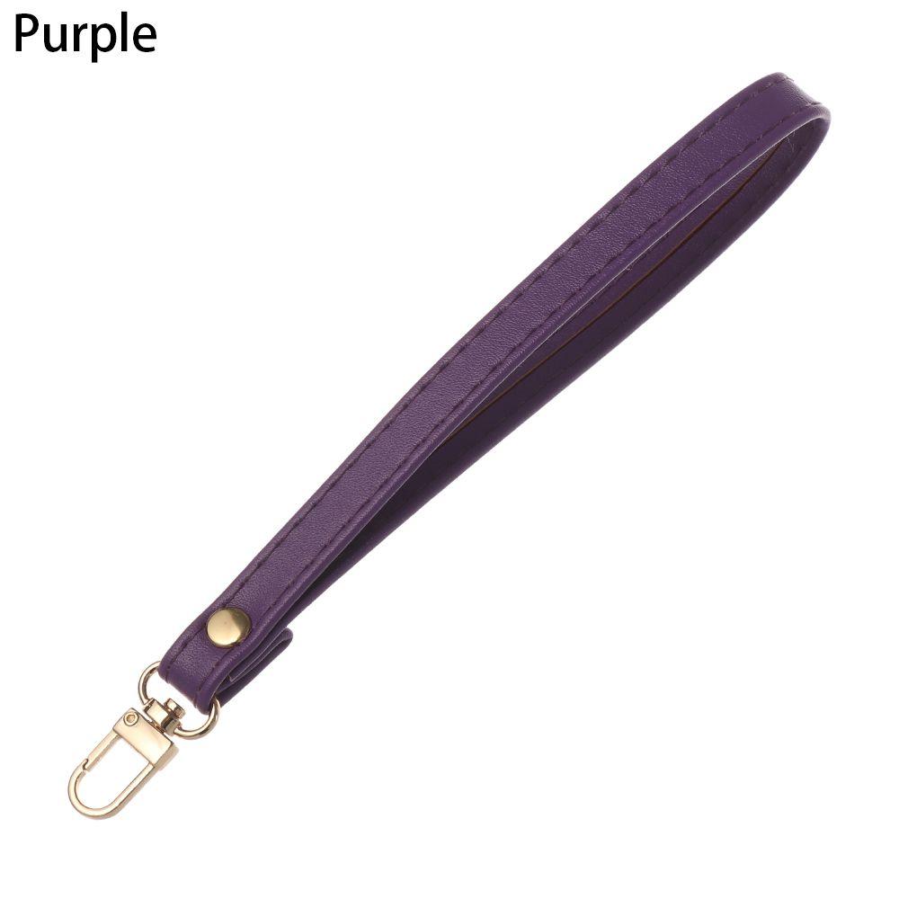 Metal Bag Wrist Strap Key Belt Wallet Strap Belt Waterproof Handbag Straps PU Leather